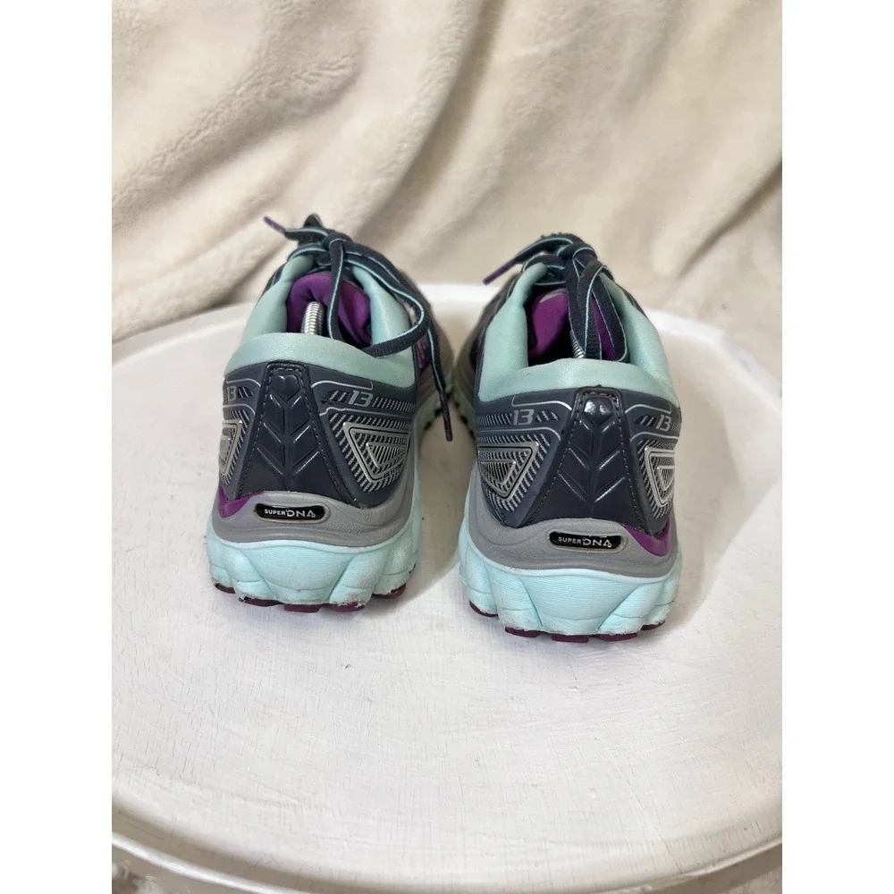 Brooks Glycerin G13 Women's Size 9 Medium (B) Running Shoes Gray Blue Purple